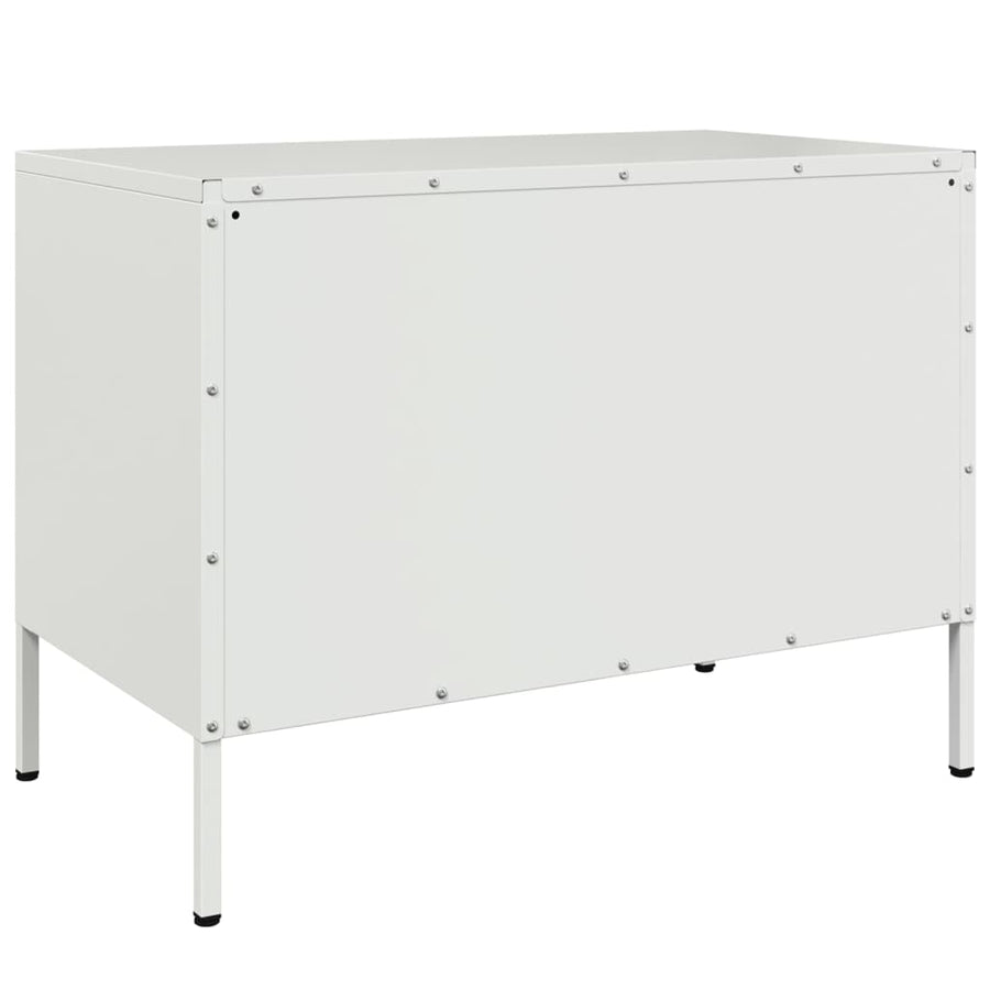 Tv-meubelen 2 st 68x39x50,5 cm staal wit