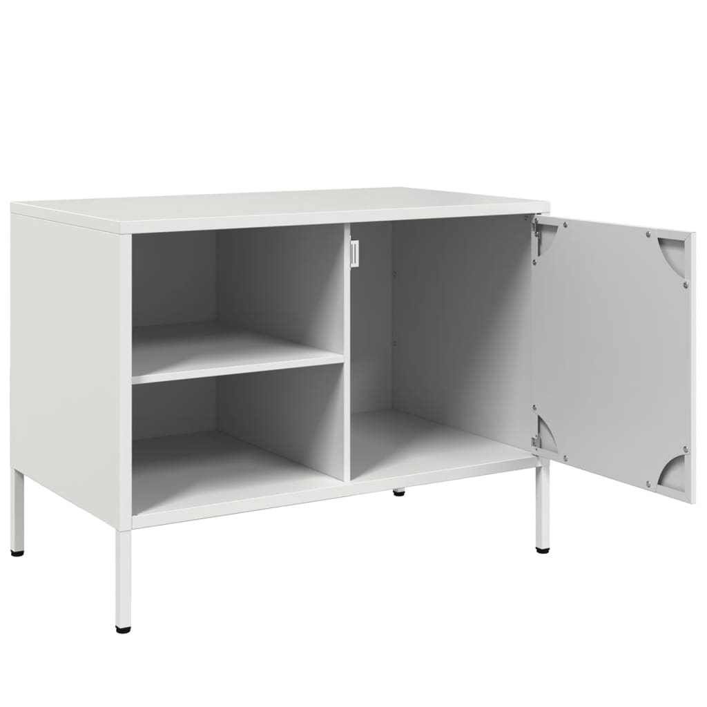 Tv-meubelen 2 st 68x39x50,5 cm staal wit