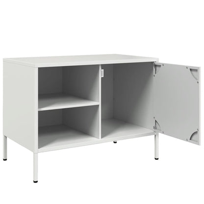Tv-meubelen 2 st 68x39x50,5 cm staal wit