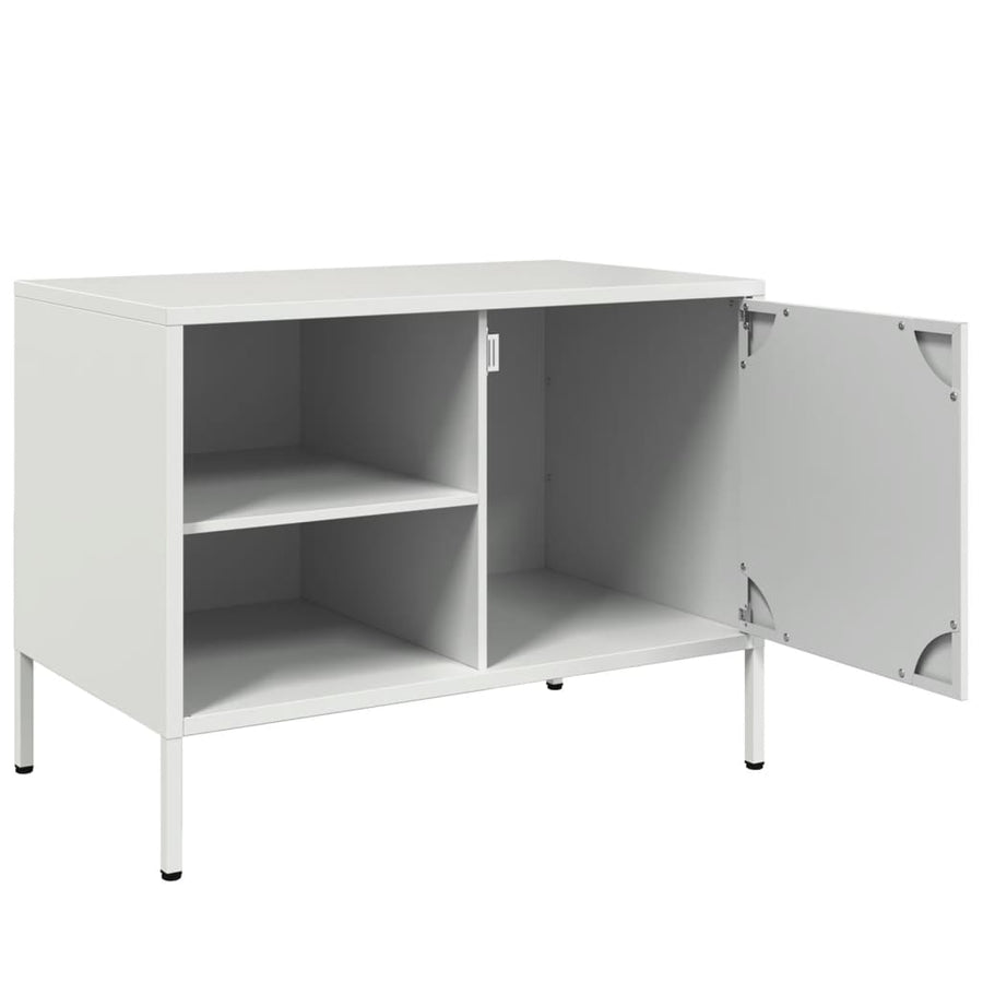 Tv-meubelen 2 st 68x39x50,5 cm staal wit