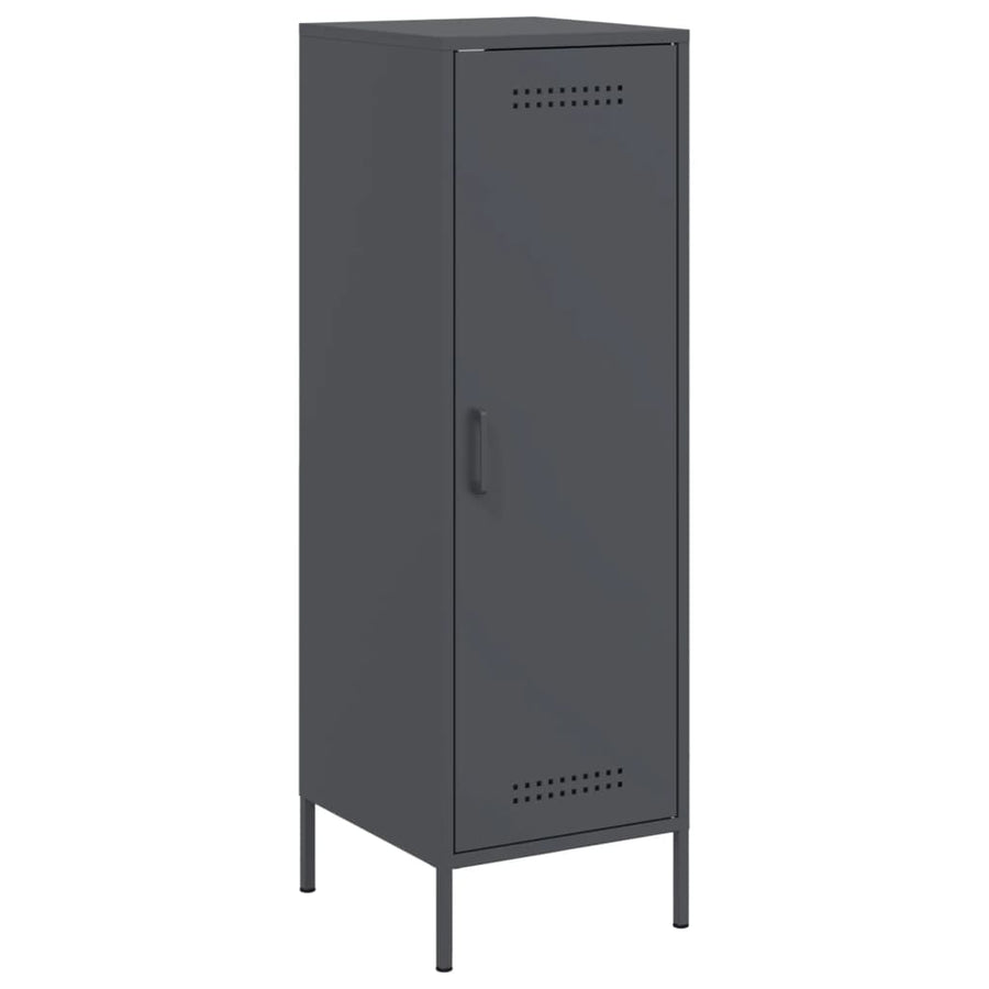 Hoge kast 36x39x113 cm staal antracietkleurig