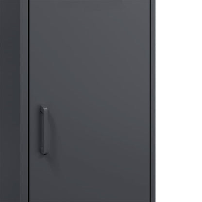 Hoge kast 36x39x113 cm staal antracietkleurig