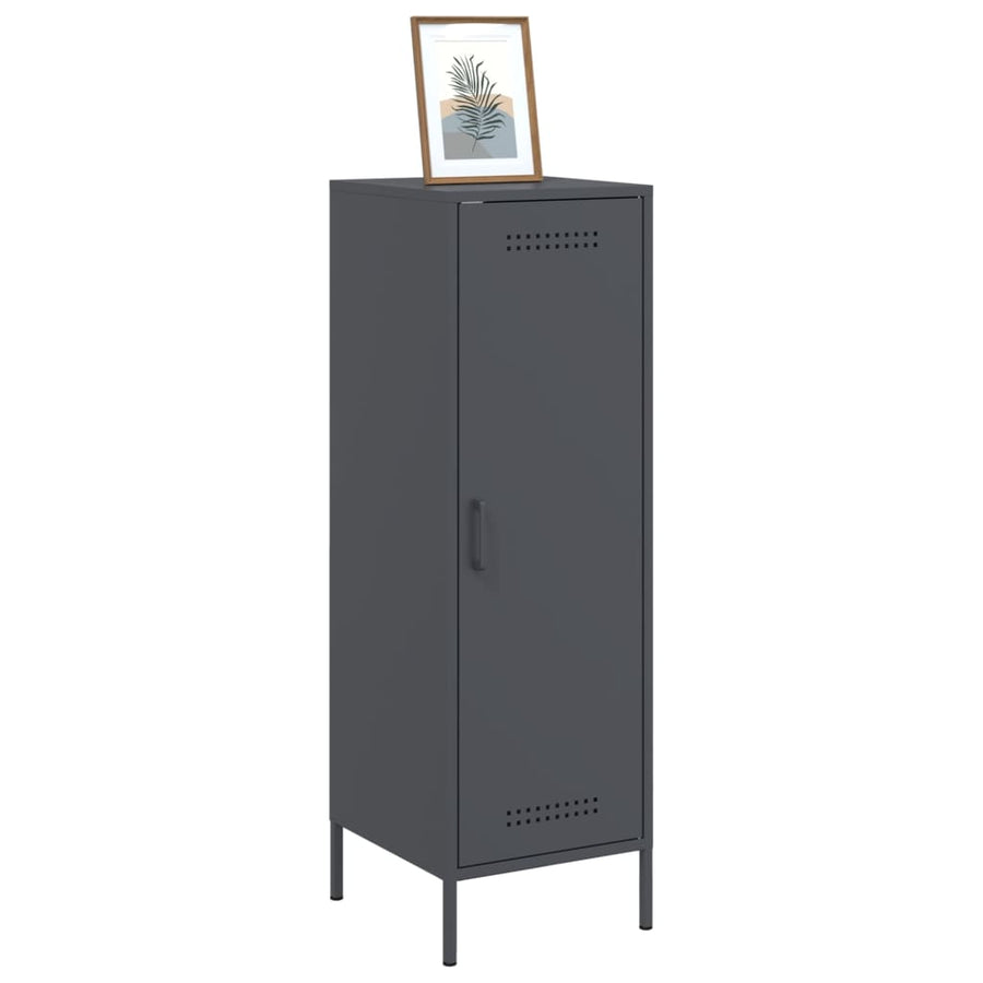 Hoge kast 36x39x113 cm staal antracietkleurig