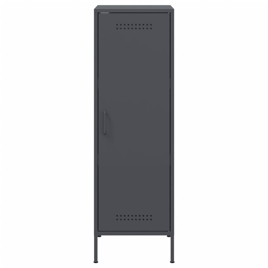 Hoge kast 36x39x113 cm staal antracietkleurig