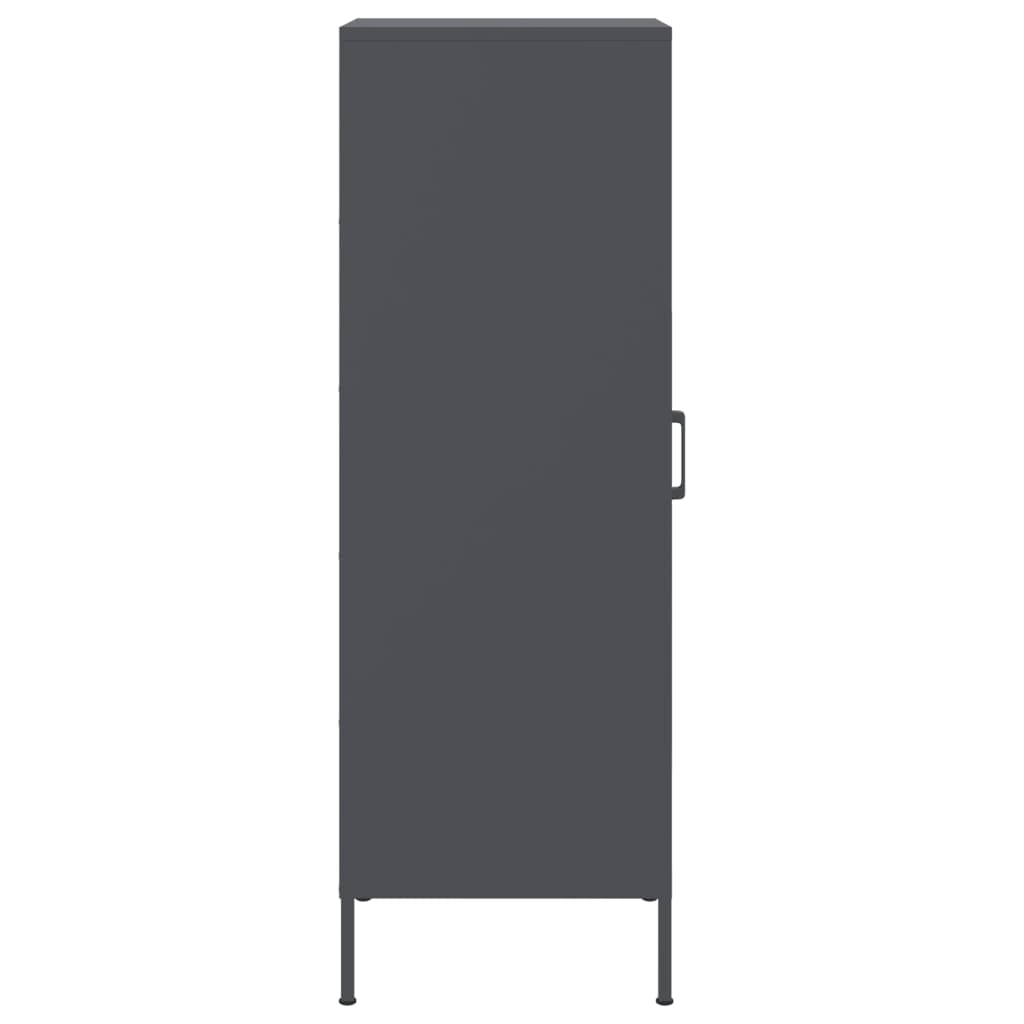 Hoge kast 36x39x113 cm staal antracietkleurig