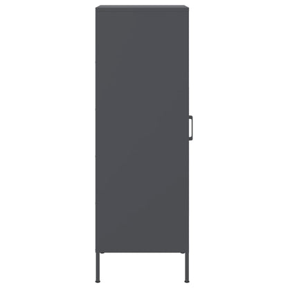 Hoge kast 36x39x113 cm staal antracietkleurig