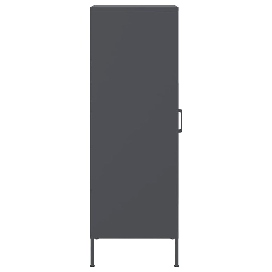 Hoge kast 36x39x113 cm staal antracietkleurig