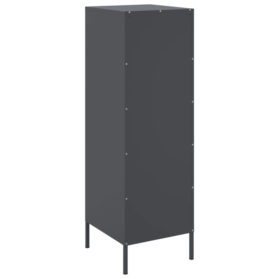Hoge kast 36x39x113 cm staal antracietkleurig