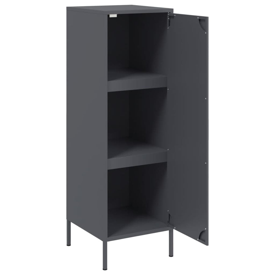 Hoge kast 36x39x113 cm staal antracietkleurig