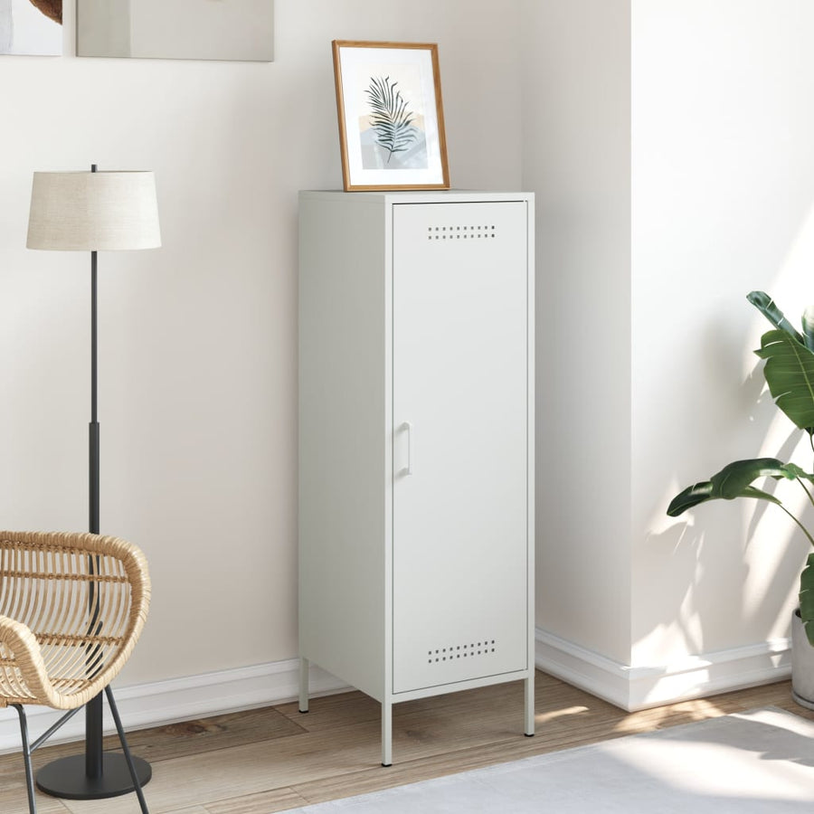Hoge kast 36x39x113 cm staal wit