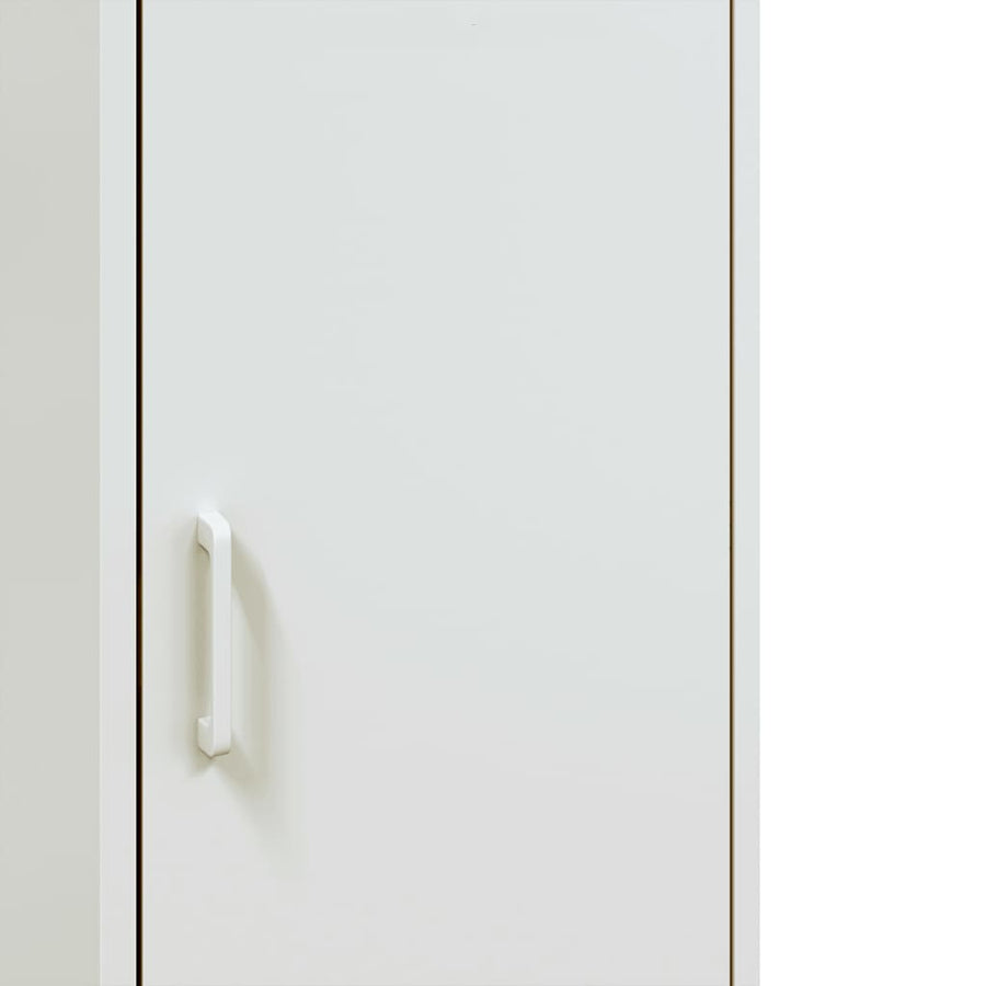 Hoge kast 36x39x113 cm staal wit