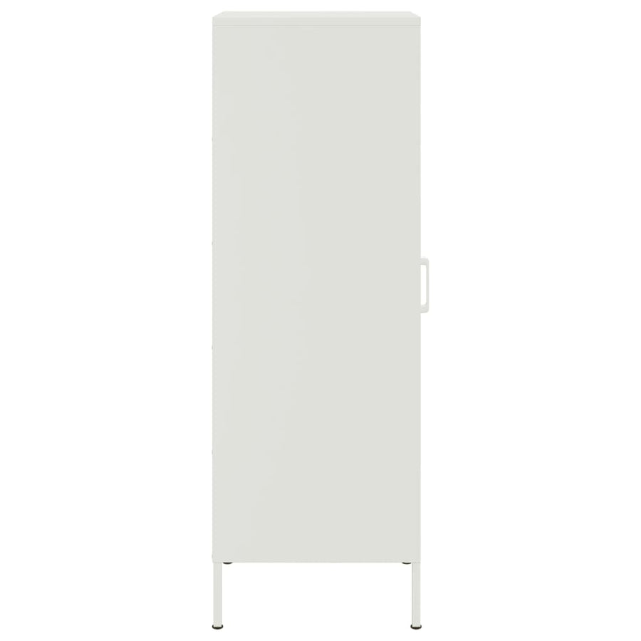 Hoge kast 36x39x113 cm staal wit