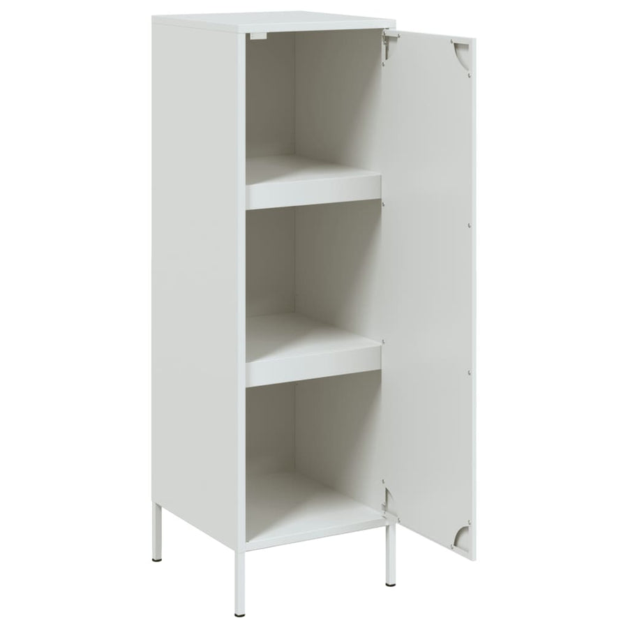 Hoge kast 36x39x113 cm staal wit