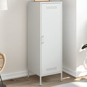 Hoge kast 36x39x113 cm staal wit muurmontage