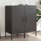 Sideboards 2 pcs 36x39x79 cm steel black