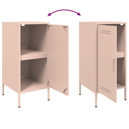 Dressoir 36x39x79 cm koudgewalst staal roze