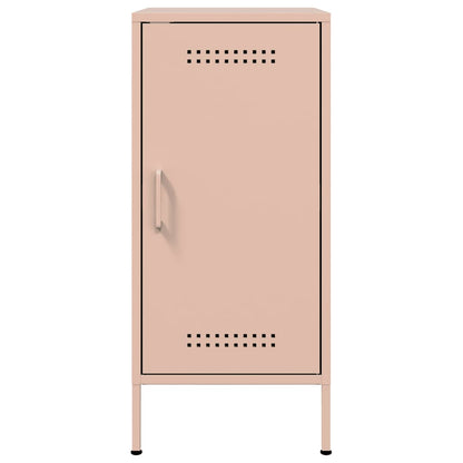 Dressoirs 2 st 36x39x79 cm koudgewalst staal roze