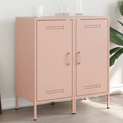 Dressoir 36x39x79 cm staal roze (2 stuks)