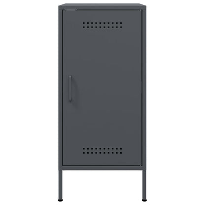 Dressoir 36x39x79 cm koudgewalst staal antracietkleurig