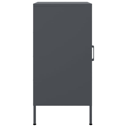 Dressoirs 2 st 36x39x79 cm koudgewalst staal antracietkleurig