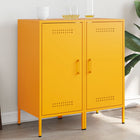 Sideboards 2 pcs 36x39x79 cm steel mustard yellow