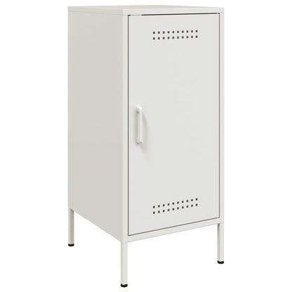 Dressoirs 2 st 36x39x79 cm koudgewalst staal wit