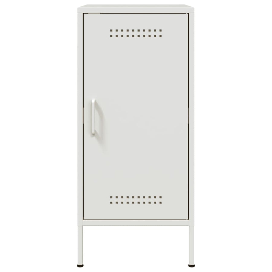 Dressoirs 2 st 36x39x79 cm koudgewalst staal wit