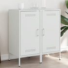 Dressoir 36x39x79 cm staal wit (2 stuks)