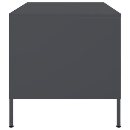 Salontafel 68x50x50,5 cm koudgewalst staal antracietkleurig