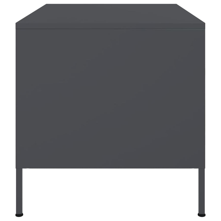 Salontafel 68x50x50,5 cm koudgewalst staal antracietkleurig