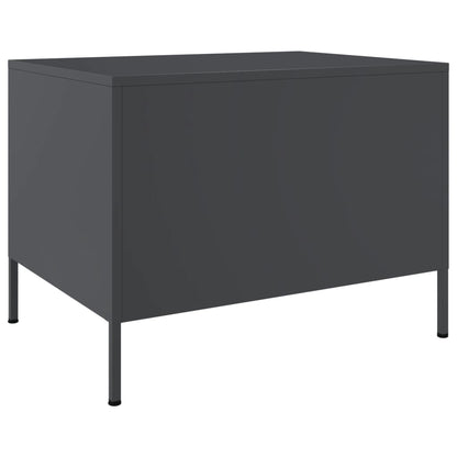 Salontafel 68x50x50,5 cm koudgewalst staal antracietkleurig