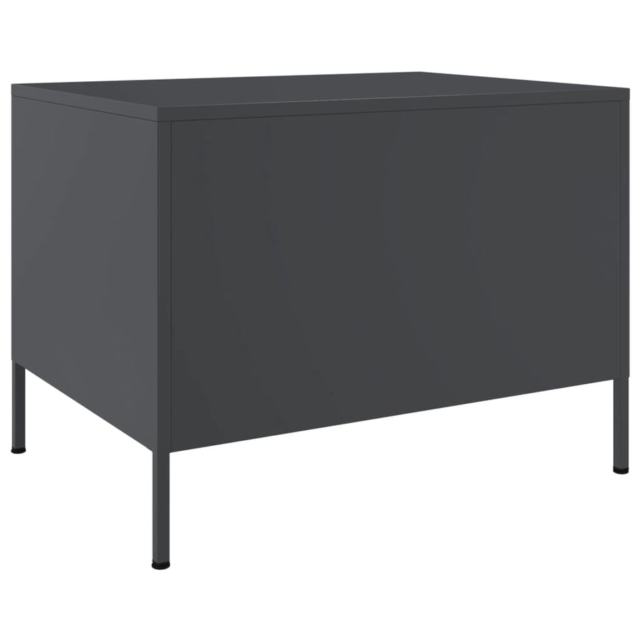 Salontafel 68x50x50,5 cm koudgewalst staal antracietkleurig