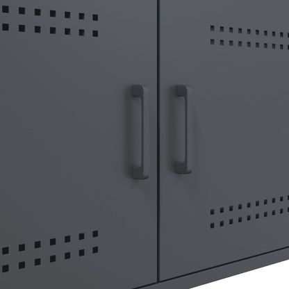 Salontafel 68x50x50,5 cm koudgewalst staal antracietkleurig