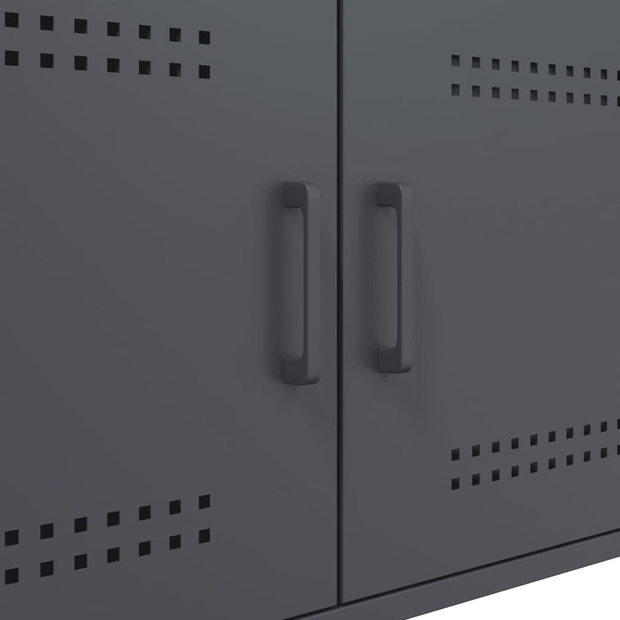 Salontafel 68x50x50,5 cm koudgewalst staal antracietkleurig