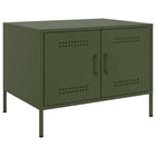 Coffee table 68x50x50.5 cm steel olive green