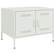 Salontafel 68x50x50,5 cm staal wit