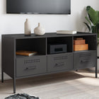 TV stand 100.5x39x50.5 cm steel black