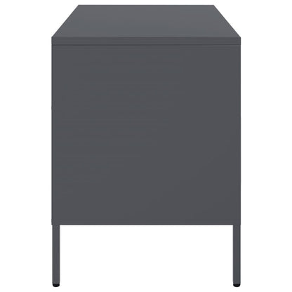 Nachtkastjes 2 st 68x39x50,5 cm koudgewalst staal antraciet
