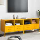 TV units 2 pcs 68x39x50.5 cm steel mustard yellow