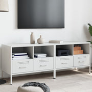 Tv-meubel 68x39x50,5 cm staal wit 2 stuks