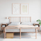 Bedside tables 2 pcs 36x39x50.5 cm steel pink