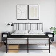 Nachtkastjes set 2 staal antraciet 36x39x50,5 cm