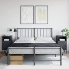 Nachtkastjes 2 st 36x39x68 cm staal antraciet
