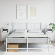 Nachtkastjes 2 st 36x39x68 cm staal wit