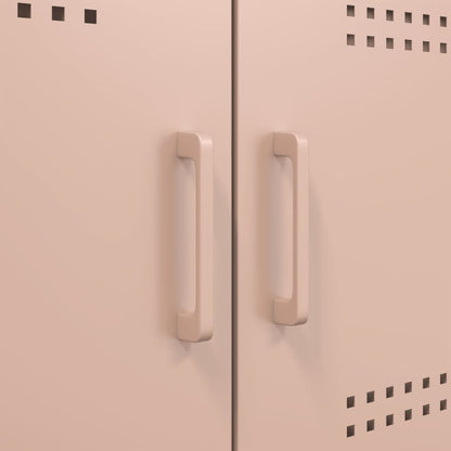 Dressoir 100,5x39x79 cm koudgewalst staal roze
