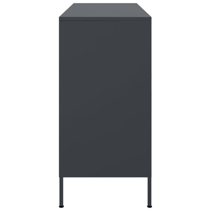 Dressoir 100,5x39x79 cm koudgewalst staal antracietkleurig