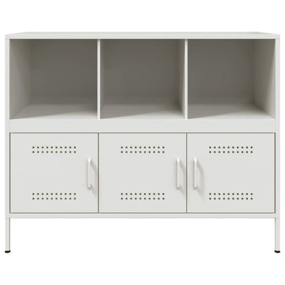 Dressoir 100,5x39x79 cm koudgewalst staal wit