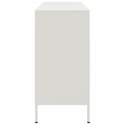 Dressoir 100,5x39x79 cm koudgewalst staal wit