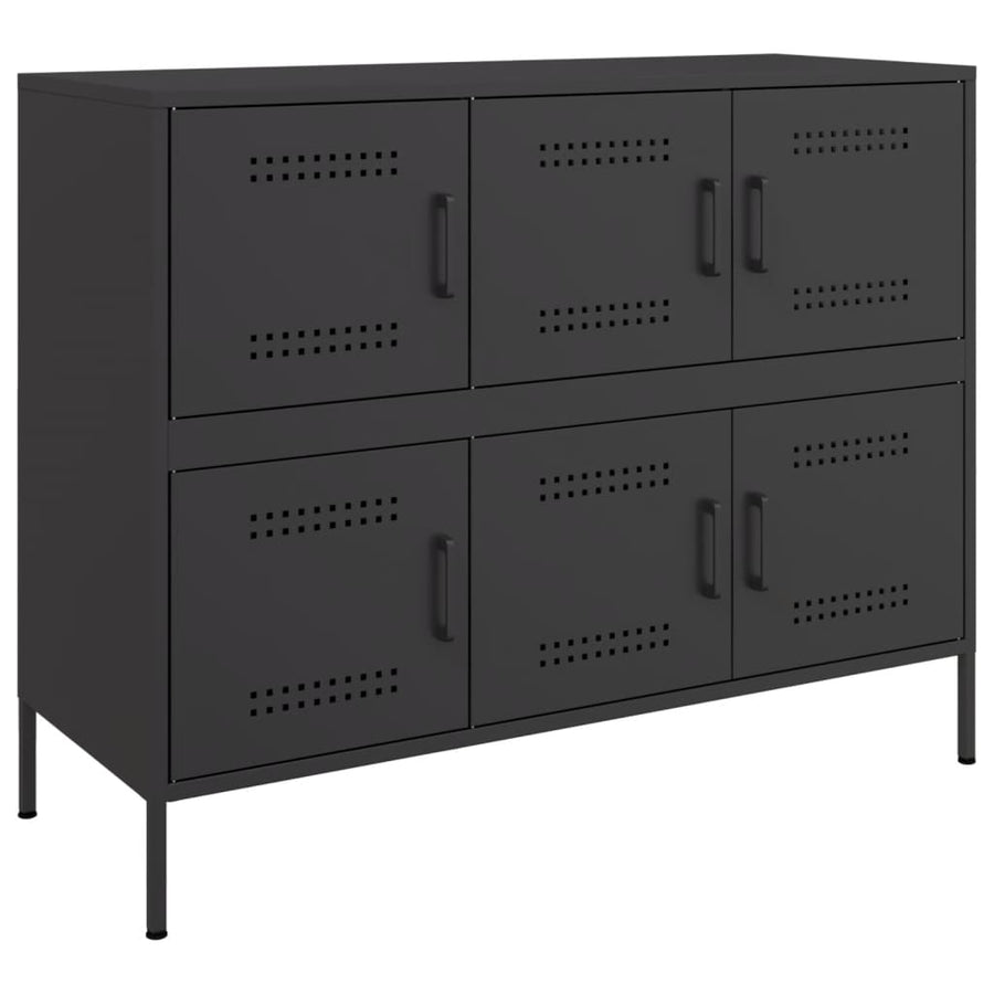 Dressoir 100,5X39X79 Cm Staal Zwart