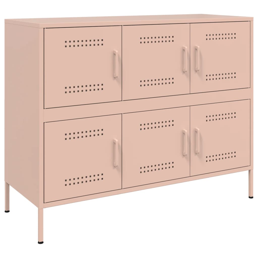 Dressoir 100,5X39X79 Cm Staal Roze